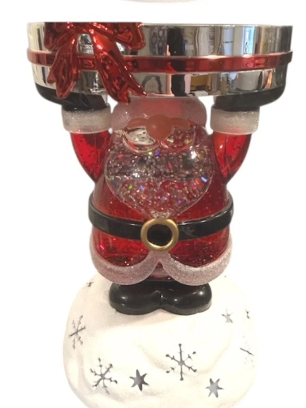Water Globe Santa Candle Holder - Picture 5 of 5